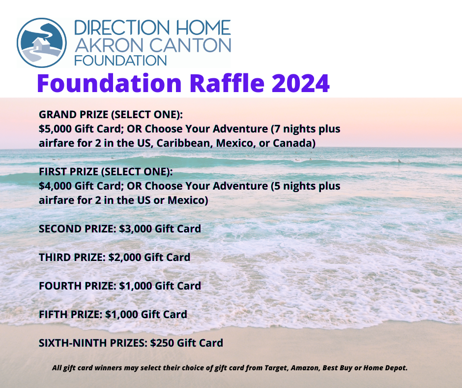 2024 Foundation Raffle Campaign | Direction Home Akron Canton
